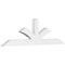 Ekena Millwork Richland Architectural Grade PVC Gable Bracket, 96"W x 28"H x 4"D x 6"F, 7/12 Pitch GBP096X28X0406RIC00 - alternate 1